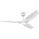 Haiku L 52 inch White with Glossy White Blades Indoor Ceiling Fan, Universal Mount