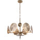 Canada 6 Light 27 inch Gold Chandelier Ceiling Light