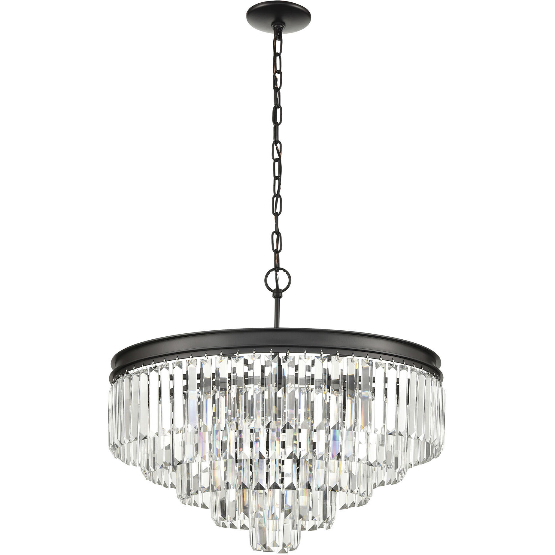 Palacial 6 Light 24 inch Oil Rubbed Bronze Chandelier Ceiling Light