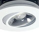 M2 Matte Powder White Mini Recessed Gimbal in 2700K, 600 
