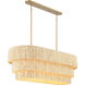 Caviana 5 Light 48 inch Signature Brass Pendant Ceiling Light