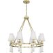 Baxter 8 Light 31.5 inch Aged Brass Chandelier Ceiling Light