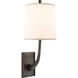 Barbara Barry Lyric Branch 1 Light 7.5 inch Bronze Sconce Wall Light in Silk
