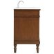 Lexington 48 X 21.5 X 35 inch Walnut Vanity Sink Set