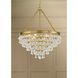 Calypso 6 Light 20 inch Vibrant Gold Chandelier Ceiling Light