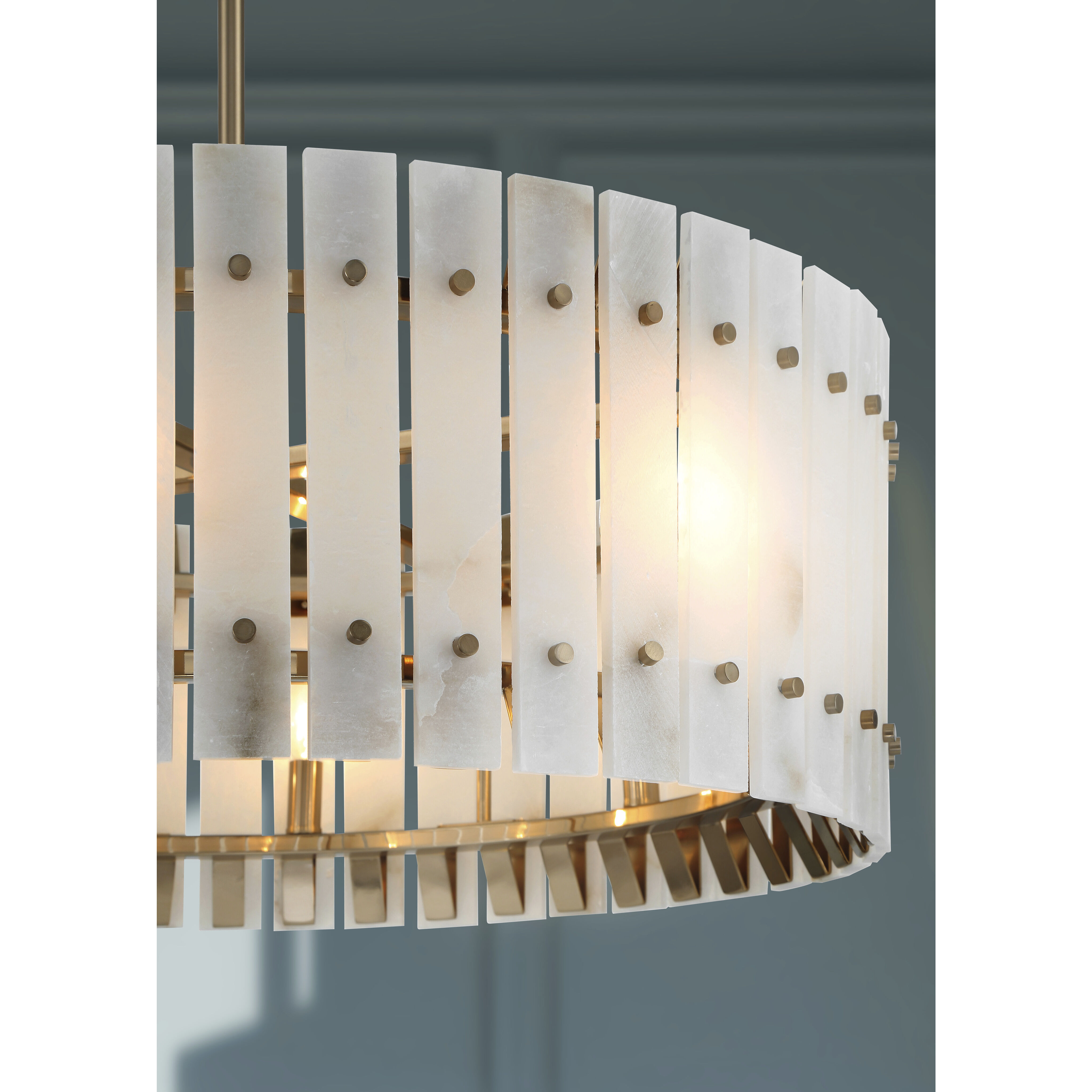 Bardon 8 Light 28.25 inch Celeste Brass Pendant Ceiling Light