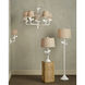 Charny 5 Light 42 inch Gesso White Chandelier Ceiling Light