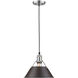 Yep Orwell 1 Light 10 inch Pewter Pendant Ceiling Light in Rubbed Bronze, Medium