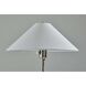 Esme 22 inch 60 watt Brushed Steel Table Lamp Portable Light
