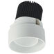 Iolite Matte Powder White Recessed Light in 2700K, 1000, Round Trimless