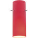 Cylinder 4 inch Pendant Ceiling Light in Red, Cylinder