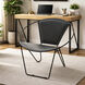 Arcline Black Accent Chair