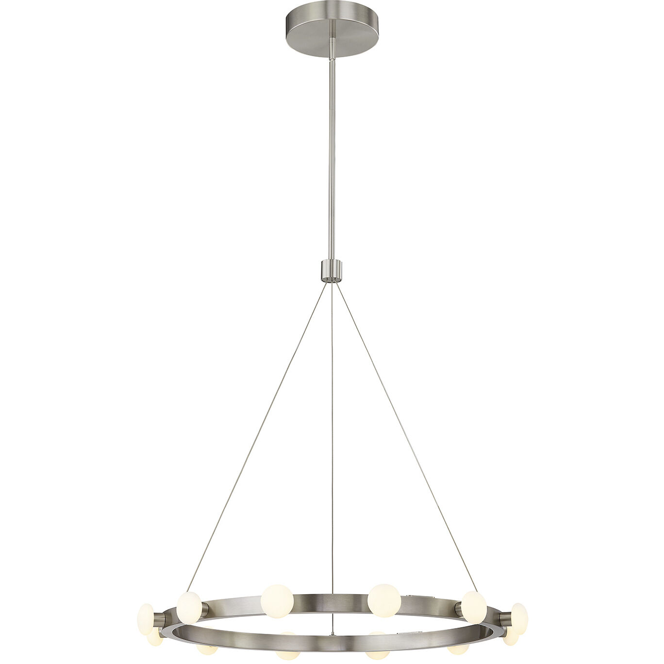 Rezz Pendant Ceiling Light in Brushed Nickel