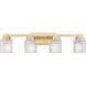 Jacqueline 4 Light 31.5 inch Modern Gold Bathroom Vanity Wall Light