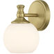 Orlisse 1 Light 6 inch Vintage Brass Wall Sconce Wall Light