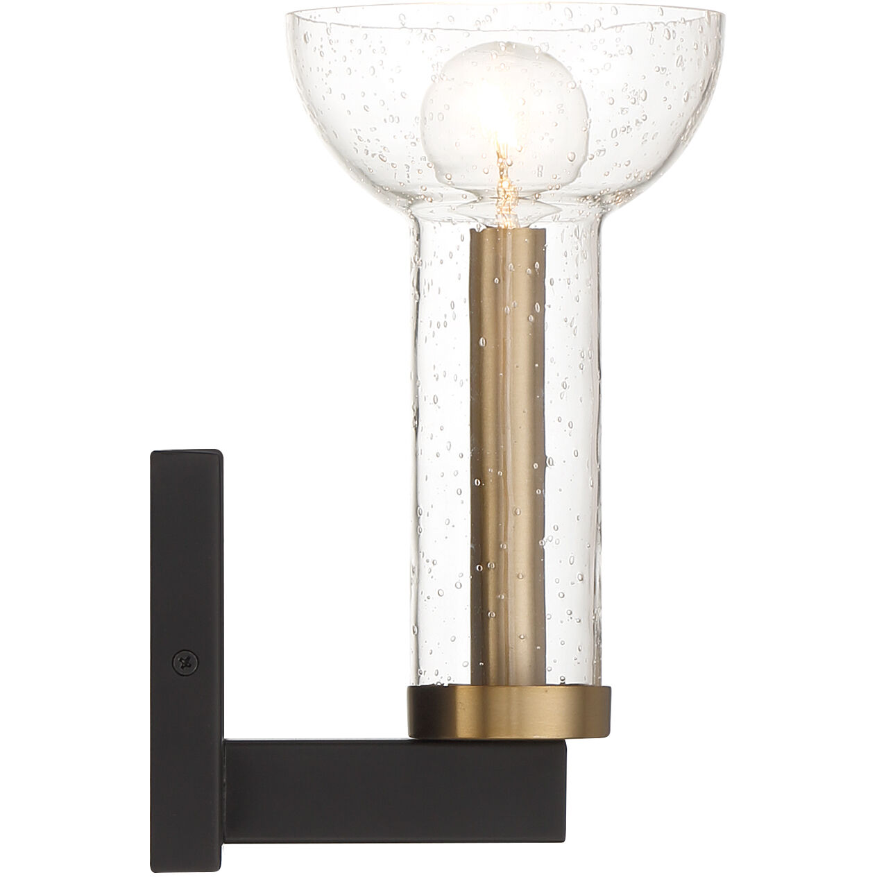 Nova 1 Light 5 inch Matte Black Wall Sconce Wall Light