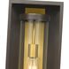 Dunbroch 1 Light 18.25 inch Deep Bronze and Outdoor Brass Outdoor Wall Light