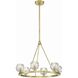 Aragon 6 Light 24 inch Soft Brass Chandelier Ceiling Light