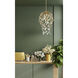 Gabriella 6 Light 18 inch Modern Gold Pendant Ceiling Light