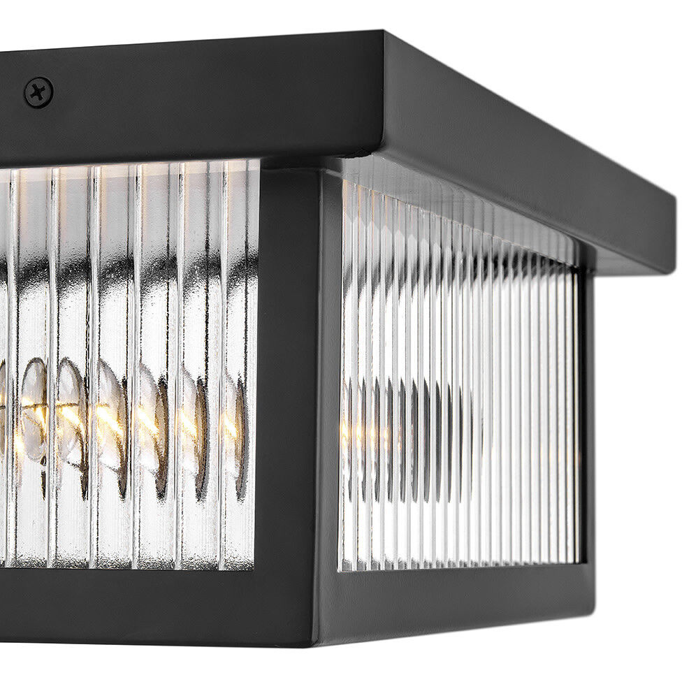 Torrent 2 Light 14 inch Black Outdoor Flush Mount