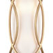 Ringlets 2 Light 9 inch Matte Gold ADA Sconce Wall Light