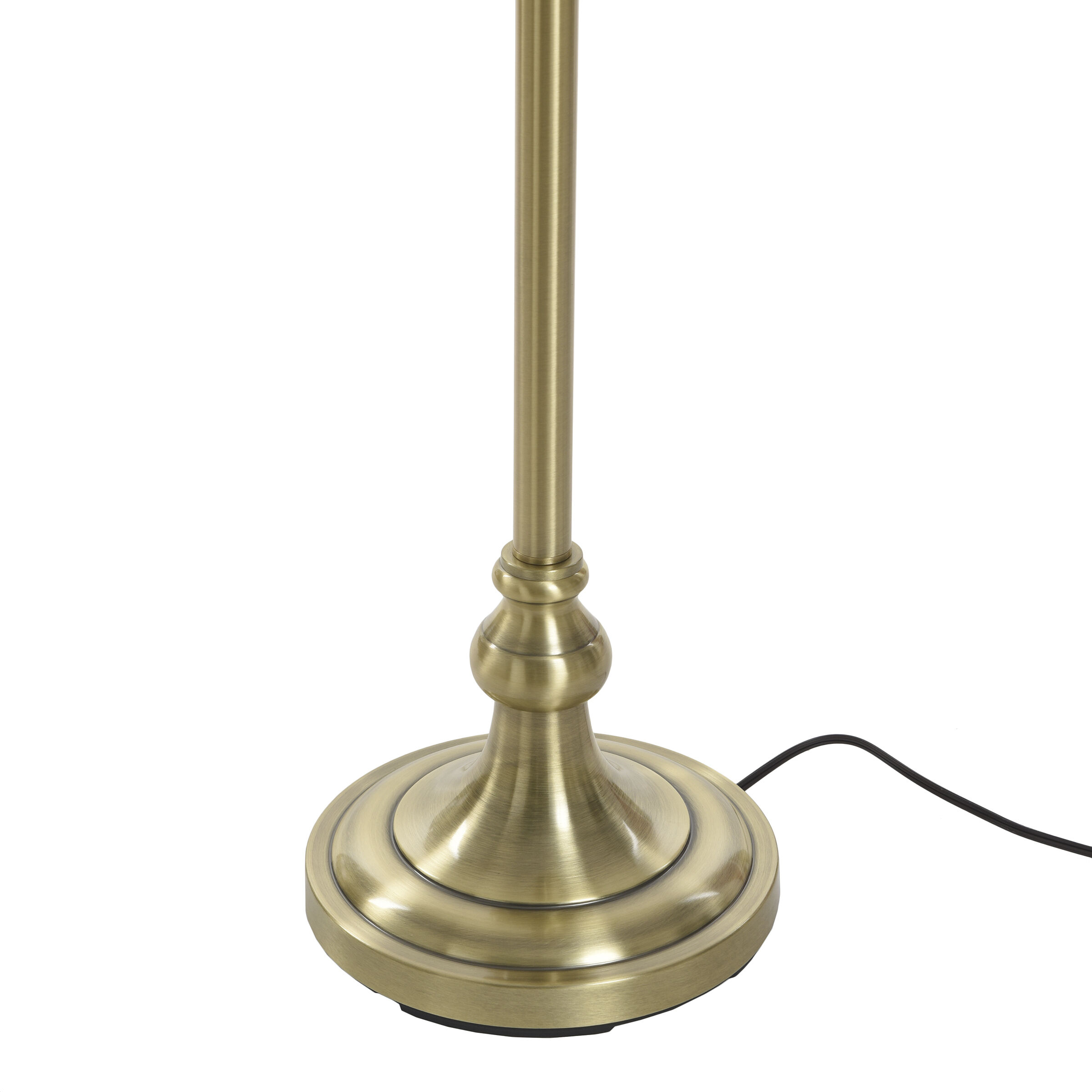 Signature 62 inch 100 watt Antique Brass Floor Lamp Portable Light