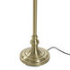 Signature 62 inch 100 watt Antique Brass Floor Lamp Portable Light