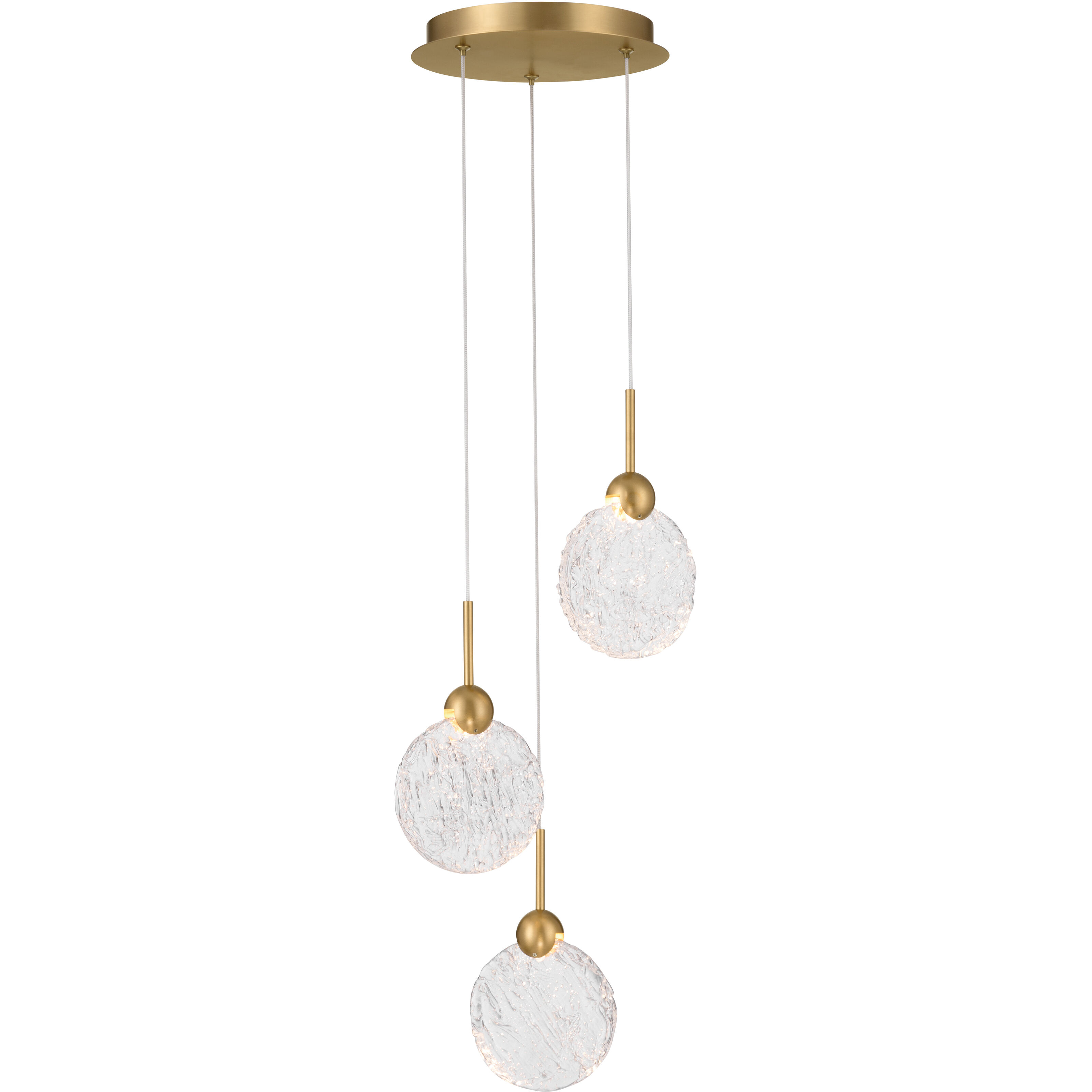 Briselle LED 10 inch Legacy Brass Pendant Ceiling Light