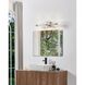 Blake LED 25.5 inch Polished Nickel and Champagne Gold Vanity Light Wall Light