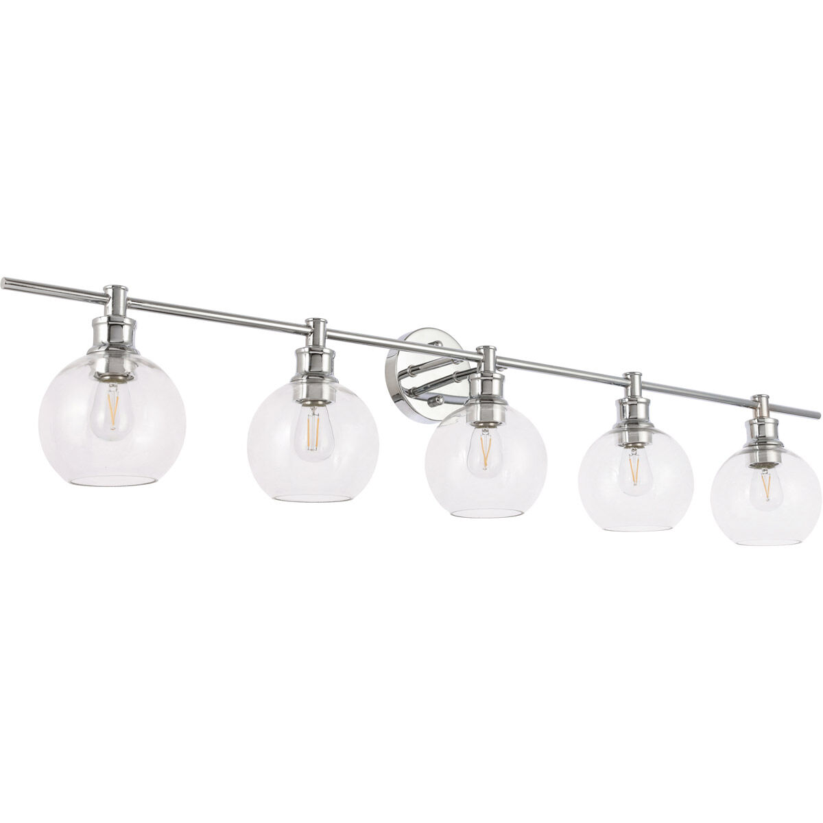 Collier 5 Light 47 inch Chrome Wall sconce Wall Light