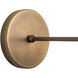 Slender 13 watt 18 inch Vintage Brass Picture Light Wall Light