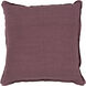 Solid 20 X 20 inch Eggplant Throw Pillow