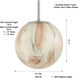 Desert 1 Light 10 inch Brushed Nickel Pendant Ceiling Light