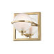 Axiom LED 6 inch Aged Brass Bath Bracket Wall Light