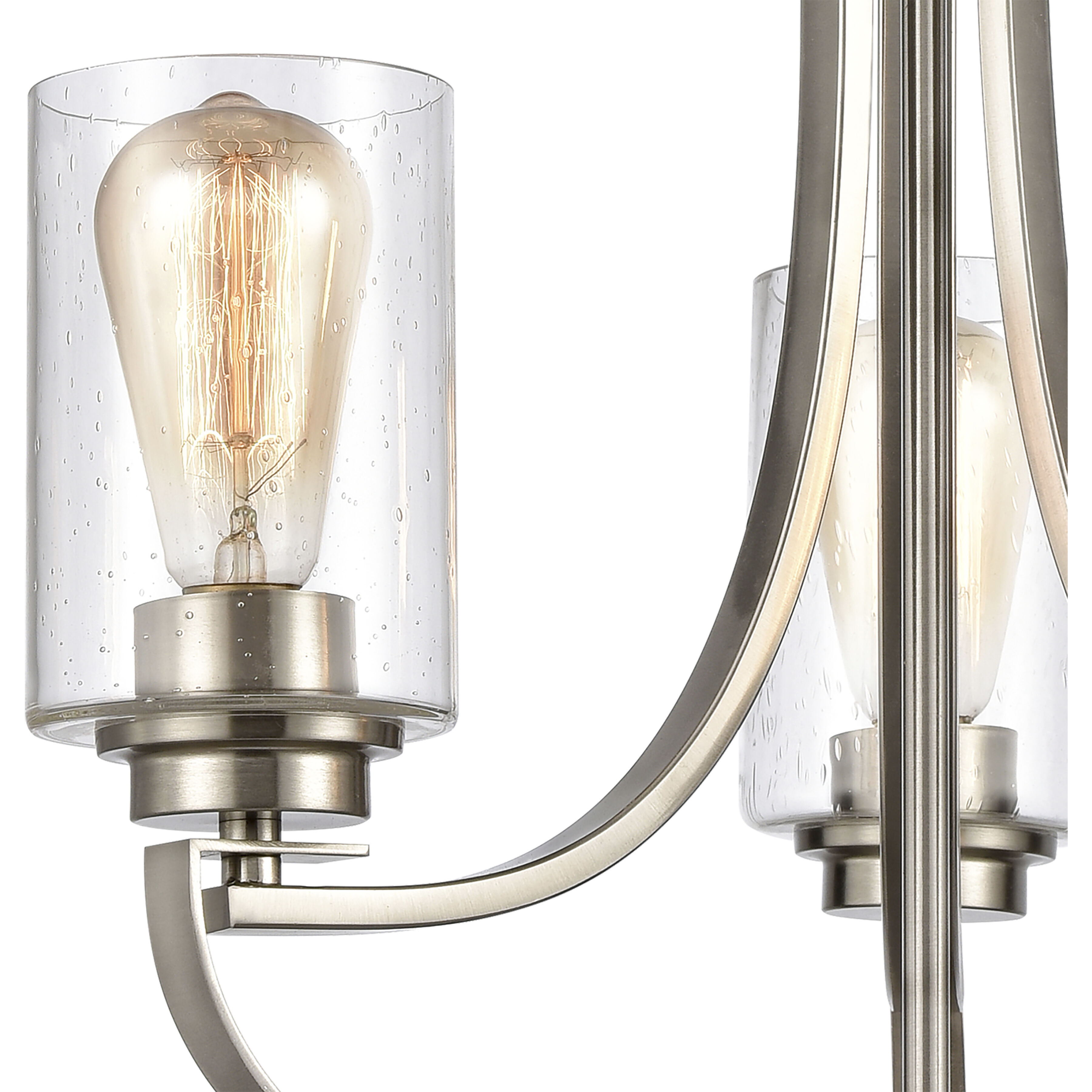 Market Square 3 Light 19 inch Brushed Nickel Chandelier Ceiling Light