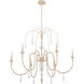Clasica 6 Light 36 inch Washed Oak Chandelier Ceiling Light