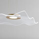Medusa LED 20 inch Aged Brass Pendant Ceiling Light