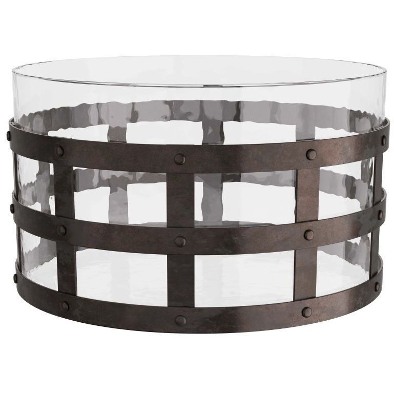 Rivet Blackened Iron Centerpiece