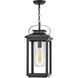 Coastal Elements Atwater 1 Light 9.5 inch Black Outdoor Hanging Lantern in Non-LED