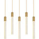 Weston 5 Light 36 inch Satin Gold Pendant Ceiling Light