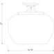 Joliet 3 Light 15.75 inch Brushed Nickel Semi Flush Mount Ceiling Light