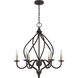 Dupont 6 Light 25 inch Old Bronze Chandelier Ceiling Light
