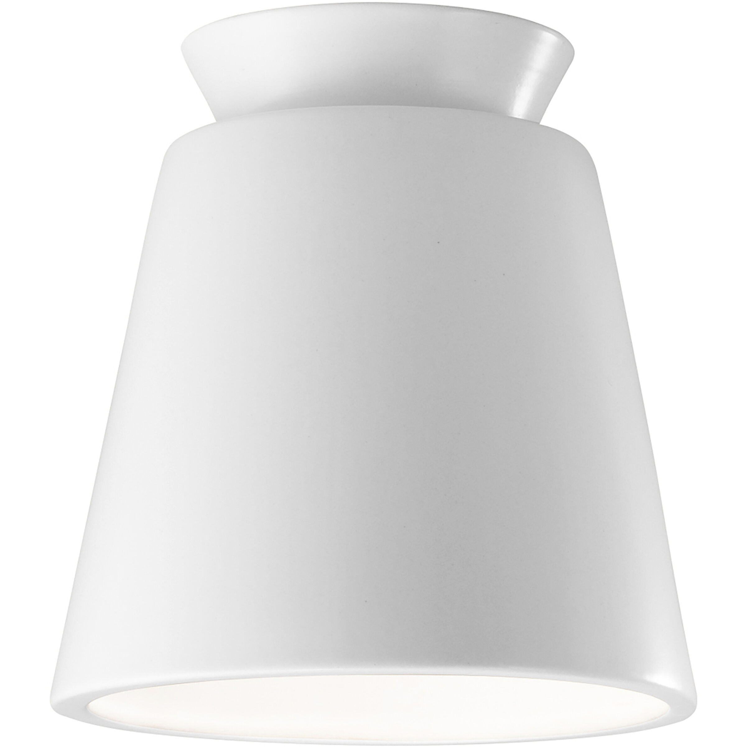 Radiance Collection LED 7.5 inch Gloss White Outdoor Flush-Mount