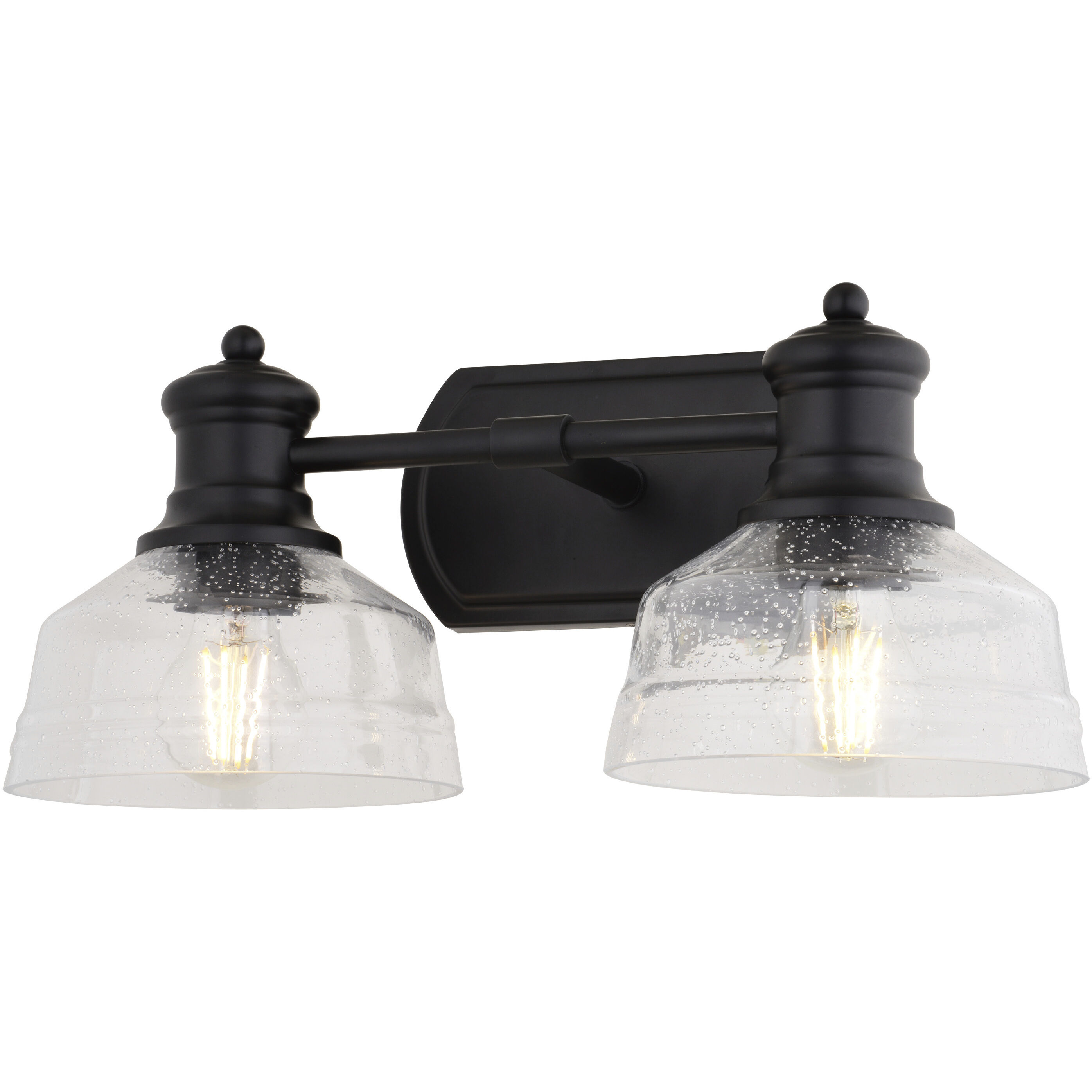 Beloit 2 Light 17 inch Matte Black Bathroom Vanity Wall Light