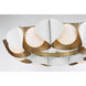Flare 9 Light 34.25 inch Sand White Pendant Ceiling Light