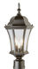 Summerville 3 Light 21 inch Rust Outdoor Postmount Lantern