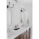 Sylvan Bath Vanity Light Wall Light in Black Forged