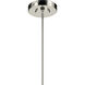 Riven LED Polished Nickel Chandelier Ceiling Light
