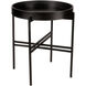 Ace 19 X 18 inch Black Tray Side Table