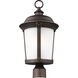 Calder 1 Light 20 inch Antique Bronze Outdoor Post Lantern